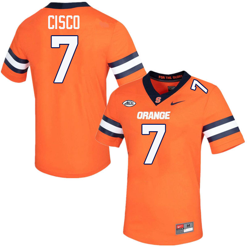 #7 Andre Cisco Syracuse Orange Jerseys,Syracuse University Football Uniforms,Apparels-Orange